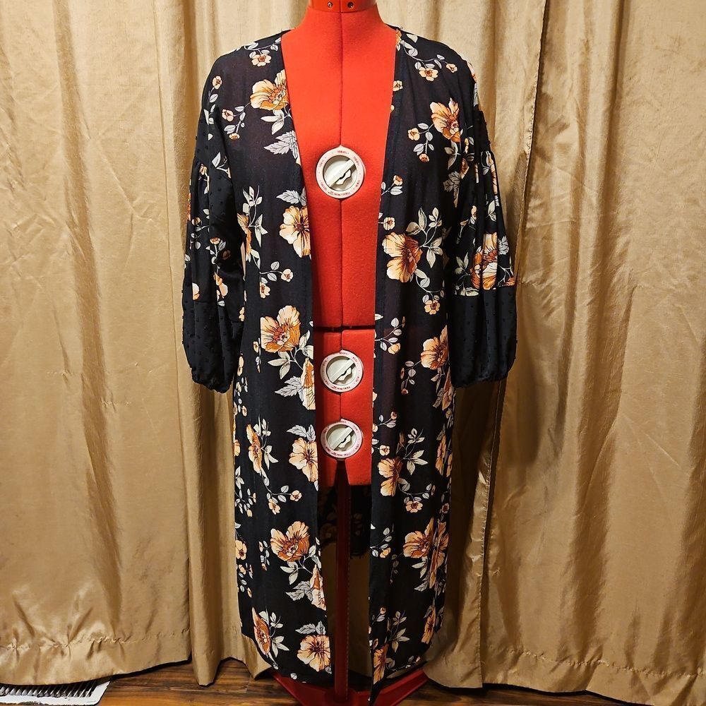 Another Reason Floral Kimono-Style Cardigan